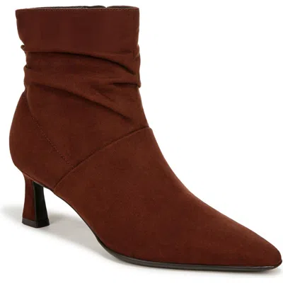 Naturalizer Tribute Womens Zipper Faux Suede Booties In Brown