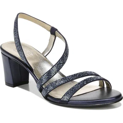 Naturalizer Vanessa 2 Womens Embellished Slingback Evening Sandals In Blue