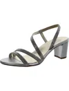 Naturalizer Vanessa 2 Womens Embellished Slingback Evening Sandals In Silver