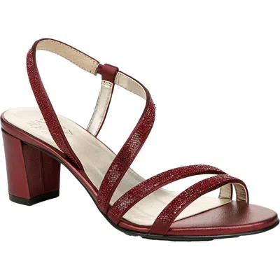 Naturalizer Vanessa 2 Womens Faux Leather Rhinestone Slingback Sandals