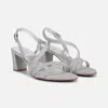 Naturalizer Vanessa Strappy Sandals In Silver