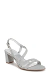 Naturalizer Vanessa Strappy Sandals In Silver Fab Fabric