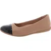 Naturalizer Varali Womens Faux Leather Slip-on Ballet Flats In Grey