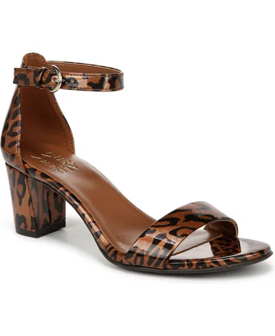 Naturalizer Vera Ankle Strap Dress Sandals In Brown