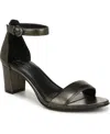 Naturalizer Joy Studded Ankle Strap Sandal In Green Metallic Leather