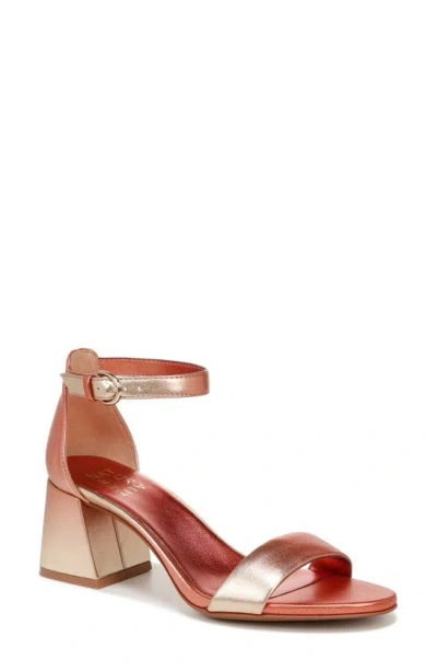 Naturalizer Vera Caliente Ankle Strap Sandal In Sunset Ombre Metallic Faux Leather