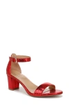 Naturalizer Vera Glitz Ankle Strap Sandal In Red