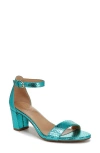Naturalizer Vera Ankle Strap Sandals In Teal