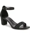 Naturalizer Vera Glitz Ankle Strap Sandal In Black
