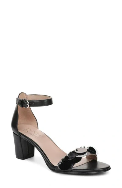 Naturalizer Vera Glow Ankle Strap Sandal In Black