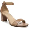 Naturalizer Vera Womens Buckle Ankle Strap Heel Sandals In Frappe Leather