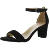 Naturalizer Vera Womens Buckle Ankle Strap Heel Sandals In Black