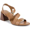 Naturalizer Veva Strappy Sandal In Saddle Tan Leather