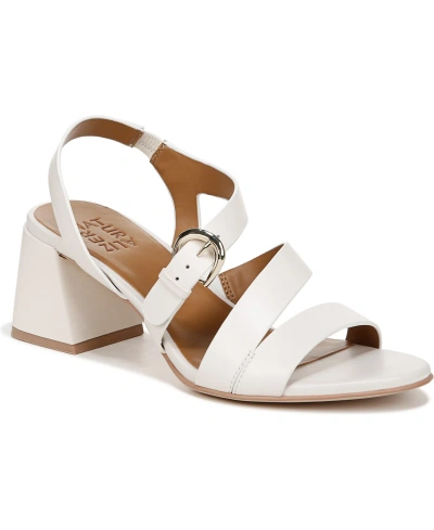 Naturalizer Veva Strappy Sandal In Warm White Leather