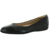 Naturalizer Vivienne Womens Padded Insole Slip On Flats In Black