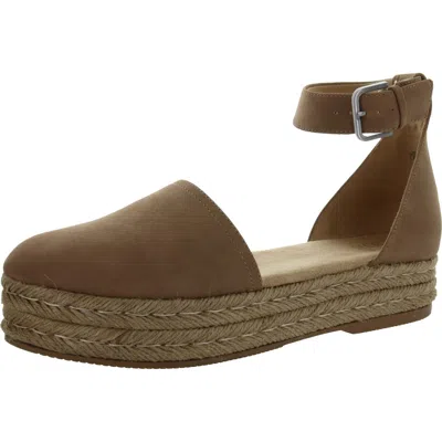 Naturalizer Waverly Womens Leather Ankle Strap Espadrilles In Multi