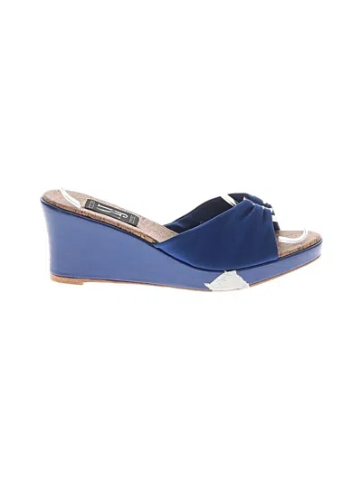 Pre-owned Naturalizer Wedges In Blue