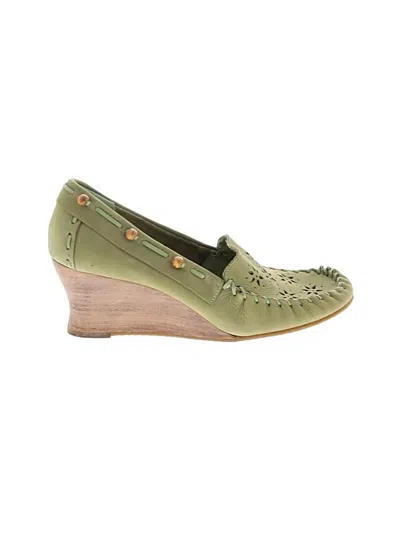 Pre-owned Naturalizer Wedges In Green
