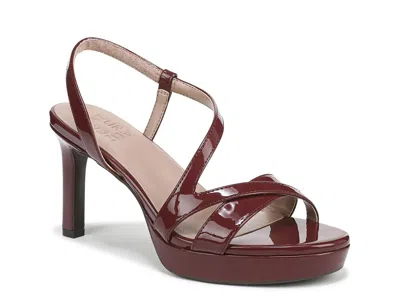 Naturalizer Wide Width Abby Platform Sandal In Red
