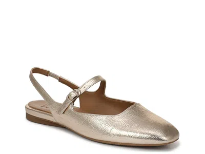 Naturalizer Wide Width Annika Mary Jane Flat In Gold
