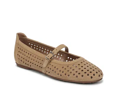 Naturalizer Wide Width Aria Mary Jane Flat In Brown