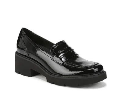Naturalizer Wide Width Charisma Platform Loafer In Black