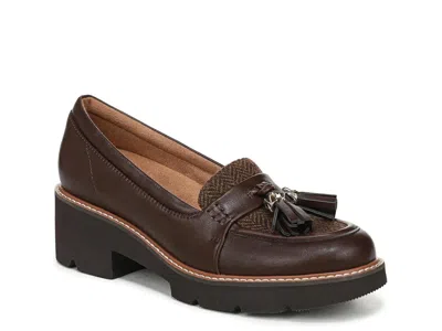 Naturalizer Wide Width Committed Platform Loafer In Brown