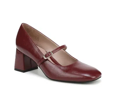 Naturalizer Wide Width Dancing Mary Jane Pump In Burgundy