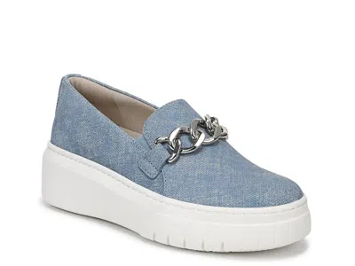 Naturalizer Wide Width Daphne Platform Slipon Sneaker In Blue