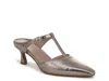 Naturalizer Gem T-strap Kitten Heel Mule In Gray