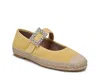 Naturalizer Wide Width Java Mary Jane Espadrille Flat In Yellow