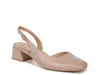 Naturalizer Jayla Mid-heel Square Toe Slingback Pumps In Neutral