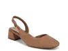 Naturalizer Jayla Mid-heel Square Toe Slingback Pumps In Brown