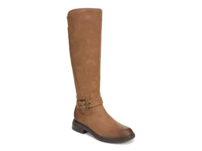Naturalizer Wide Width Luxe Wide Calf Boot In Brown