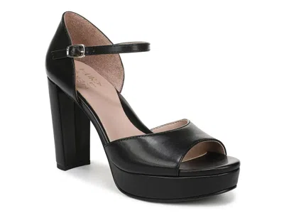Naturalizer Wide Width Novi Platform Sandal In Black