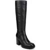 Naturalizer Willow Womens Leather Knee-high Boots In Animal Print