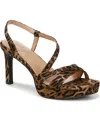 Naturalizer Wide Width Abby Platform Sandal In Animal Print