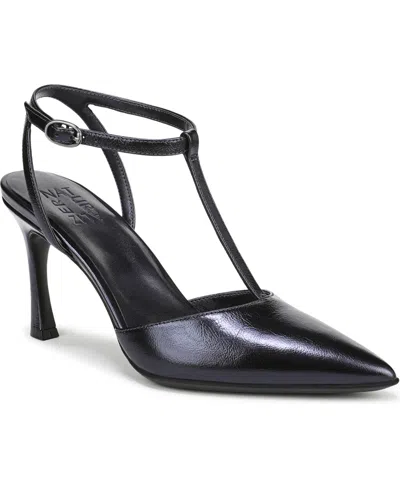 Naturalizer Women's Astrid T-strap Pointed Toe Dress Pumps In Black