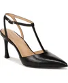 Naturalizer Women's Astrid T-strap Pointed Toe Dress Pumps In Black Leather