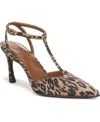 Naturalizer Astrid T-strap Pointed Toe Pump In Brown
