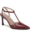 Naturalizer Astrid T-strap Pointed Toe Pump In Burgundy