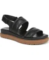 Naturalizer Attract Slingback Platform Sandal In Black Faux Leather