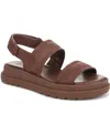 Naturalizer Attract Slingback Platform Sandal In Cappuccino Brown Faux Leather