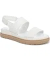 Naturalizer Attract Slingback Platform Sandal In White Faux Leather