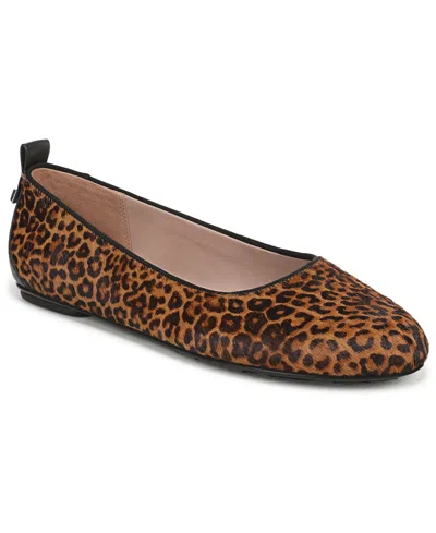 Naturalizer Women's Ava Ballerina Skimmer Round Toe Flats In Brown