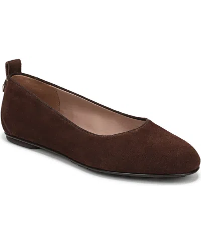 Naturalizer Women's Ava Ballerina Skimmer Round Toe Flats In Brown