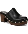 Naturalizer Women's Bailey Round Toe Platform Clogs In Black Leather