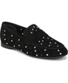 Naturalizer Bloom Stud Penny Loafer In Black Studded Suede