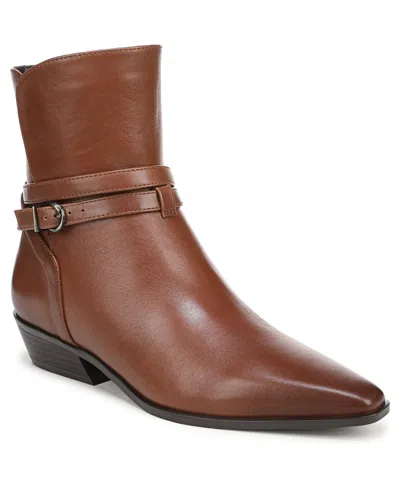 Naturalizer Women's Boden Zipper Short Boots In Brown