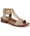 Naturalizer Brandy T-strap Sandal In Coastal Tan Leather